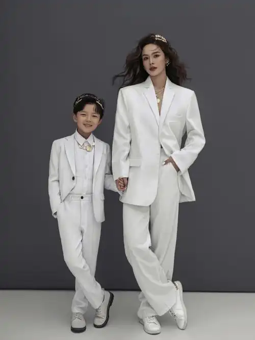 亲子照可盐可甜的90后辣妈亲子照