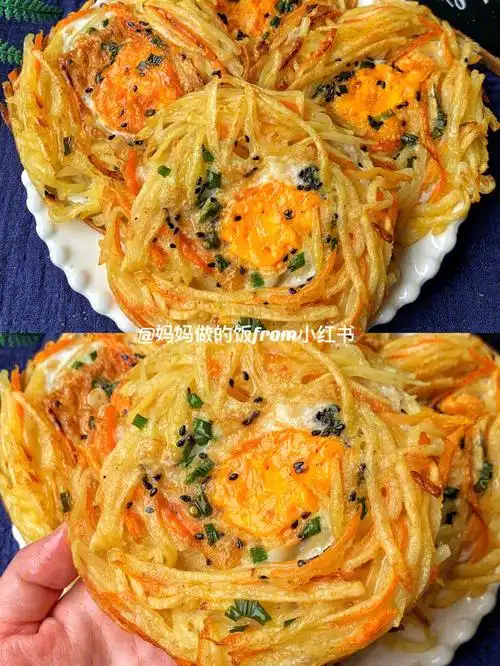 无需揉面75土豆丝鸡蛋饼又香又脆宝藏做法
