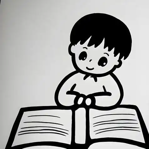 看书的简笔画 看书的简笔画女孩