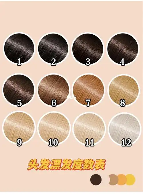 图1:有1,2,3,4,5,6,7,8,9,10,12分别指的是头发的原有度数|我们亚洲