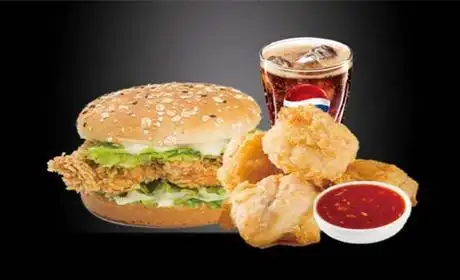 最高价值26元的韩式炸鸡汉堡套餐,建议单人使用,提供免费wifi.