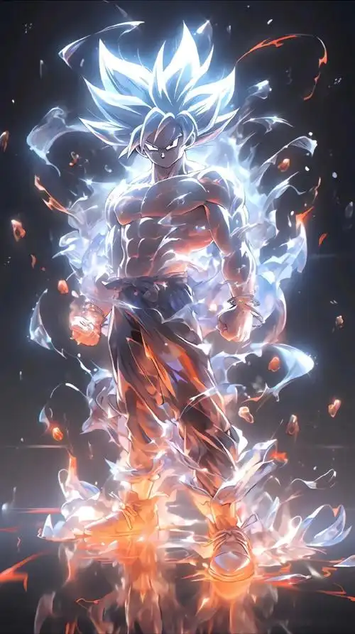 龙珠壁纸02银色的极致-白神悟空#二次元新鲜事##超级赛亚人壁纸