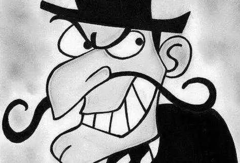 卡通坏人简笔画