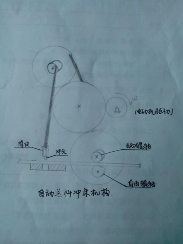 自动送料冲床机构的课程设计方案