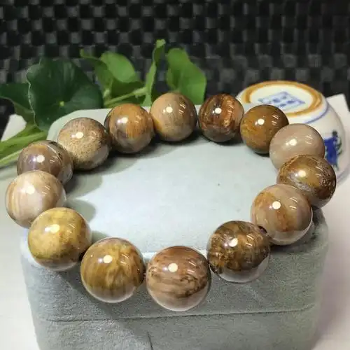 017木化石化石男款手串