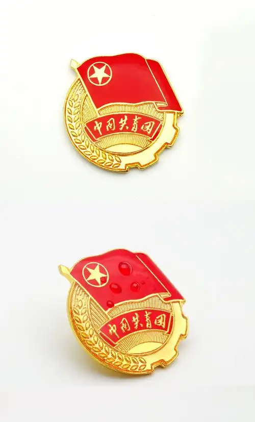 斯图(sitoo)新款标准共青团团徽别针磁扣蝴蝶扣学生成人团务适用企业