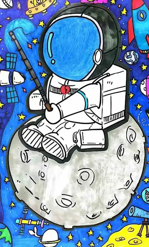 让我们一起走进孩子们想象的未来世界吧!儿童科幻画优秀作品 - 元艺考