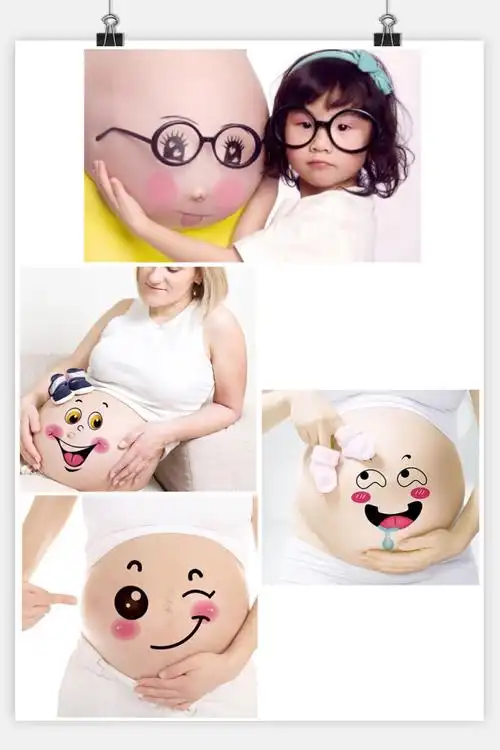 指尖上的艺术【炫"腹"季——创意肚皮彩绘】建安区妇幼保健院孕妇学校