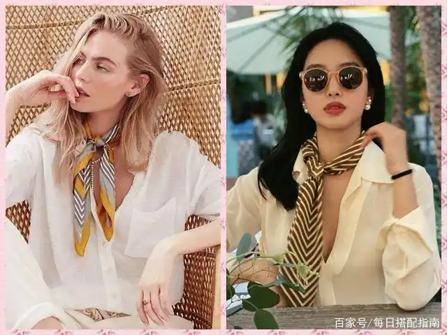 冬季穿搭配饰很重要,分享10个丝巾搭配技巧,精致优雅很高级