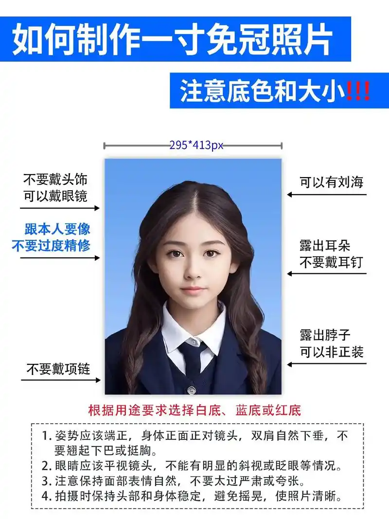 如何制作一寸免冠照片或一寸证件照.#一寸免冠照片 #一寸证件 - 抖音