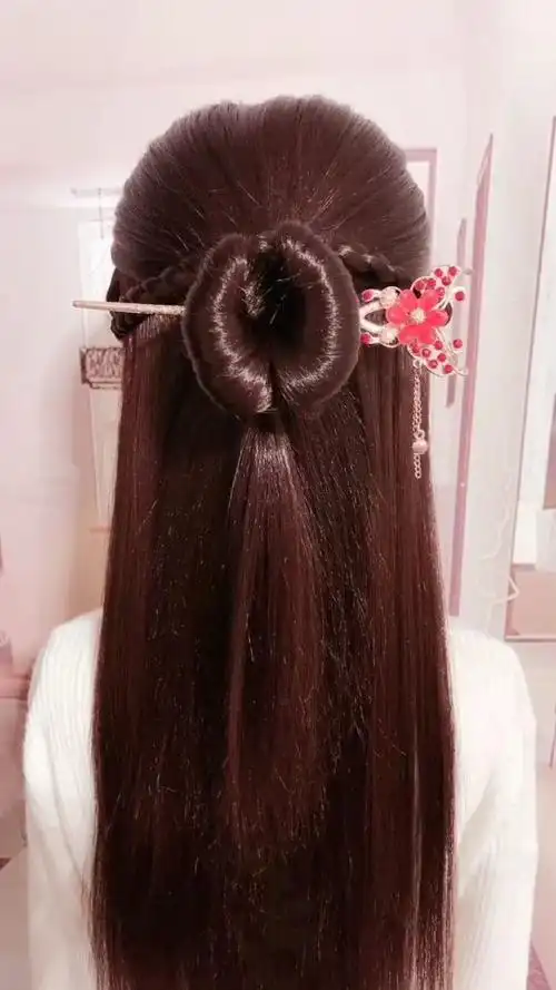 简单好看的古装编发,喜欢的可以收藏