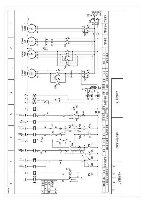 z3050x16摇臂钻床中捷电气原理图