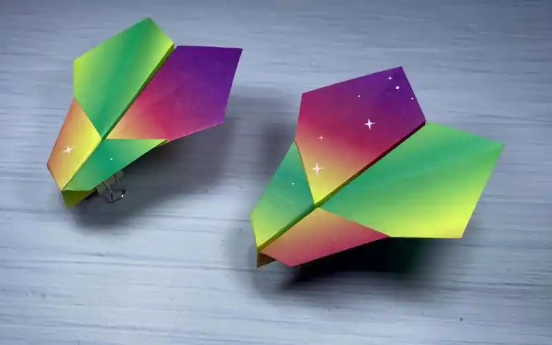 折纸羽毛球号纸飞机,一张纸两分钟学会,简单的手工制作