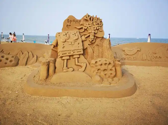 2019年日照万平口海滩儿童动漫沙雕