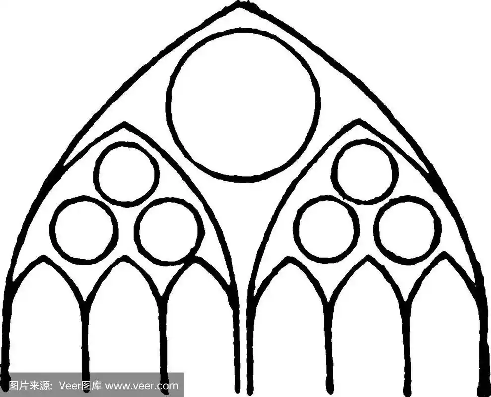 化石,花窗格,白色,矢量,窗户