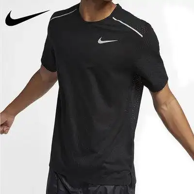 正品耐克男子短袖t恤夏季新款速干运动跑步上衣at3952ct7750