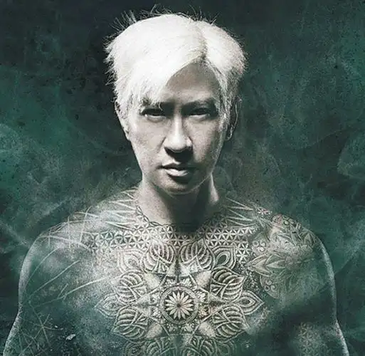 潮牌纹身贴过肩龙花臂防水男龙古惑仔陈浩南胸手臂龙刺青整条披肩龙