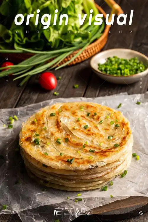 葱油饼美食摄影x启点视觉