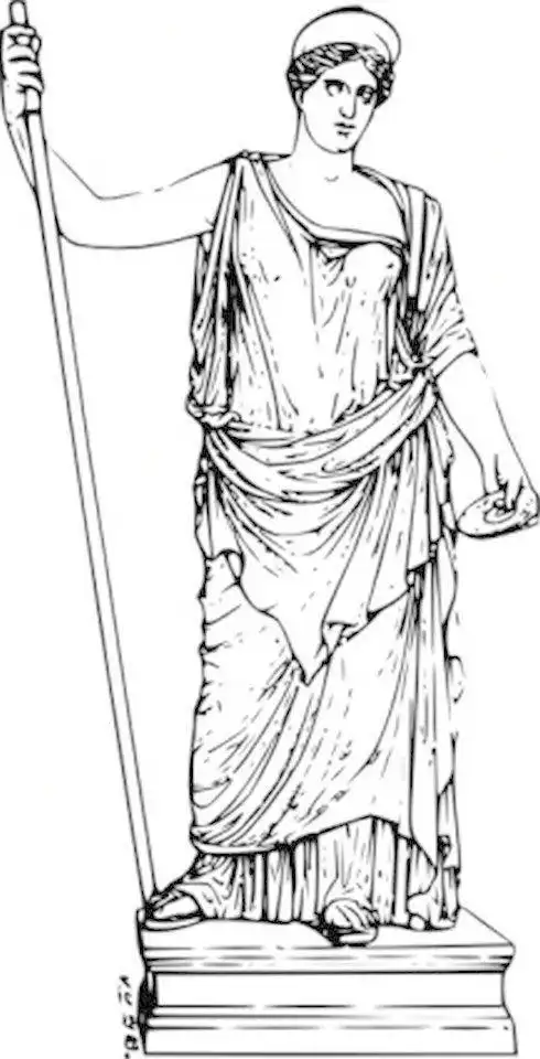 女神赫拉简笔画