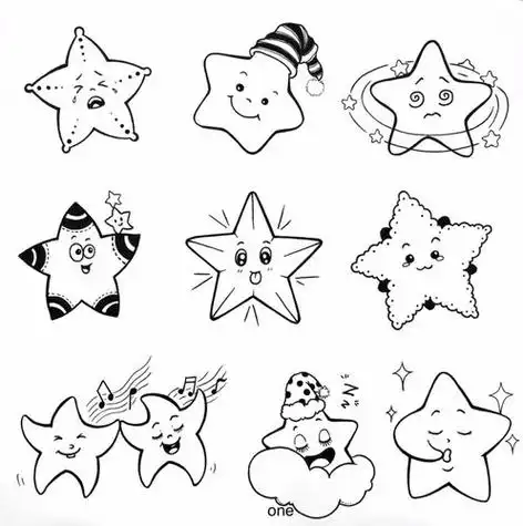 简笔画星星