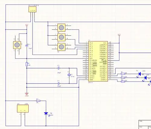 51单片机的红外线报警程序proteus仿真原理图pcb设计