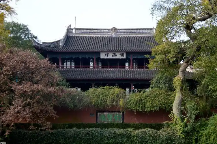 中国优秀旅游城市和国家园林城市——嘉兴南湖景区湖心岛烟雨楼外景