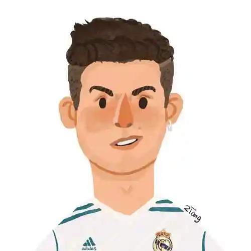 c罗插画卡通动漫风可爱头像