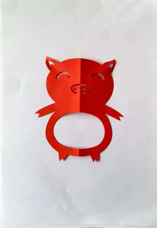 剪纸属相步骤图解