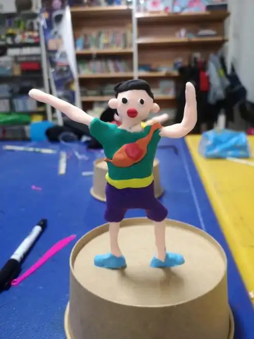 幼儿粘土小人