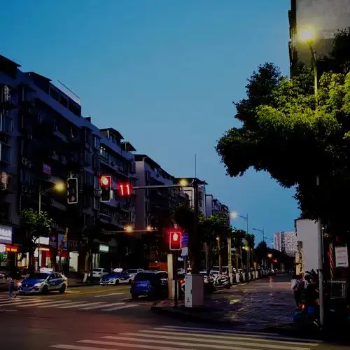 晚上的城市风景当背景图非常哦