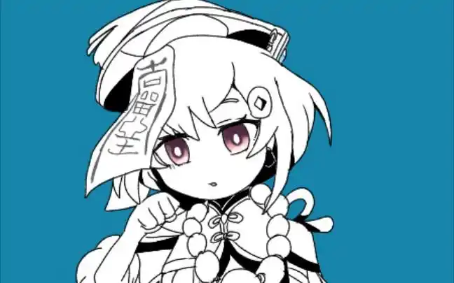 原神七七绘画过程