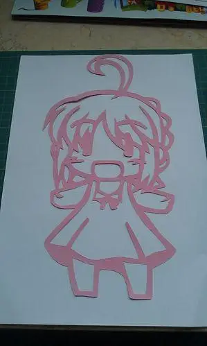 动漫剪纸 for 一个口耐de妹纸