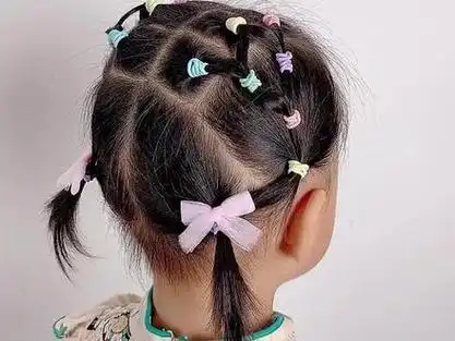 宝宝头发扎法1-3岁短碎发_1一3岁短发碎发怎么扎好看_儿童碎发扎发
