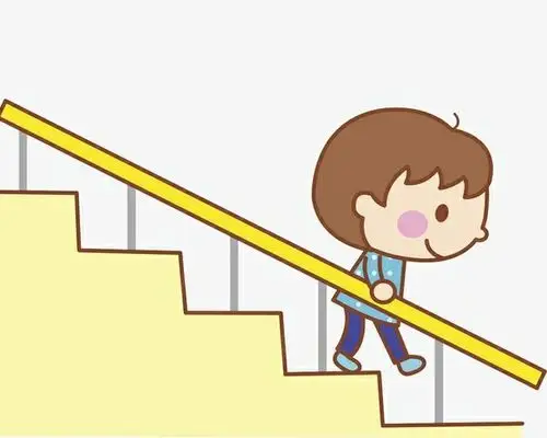 "停课不停学,一起共成长"智汇海幼儿园提醒您上下楼梯请注意