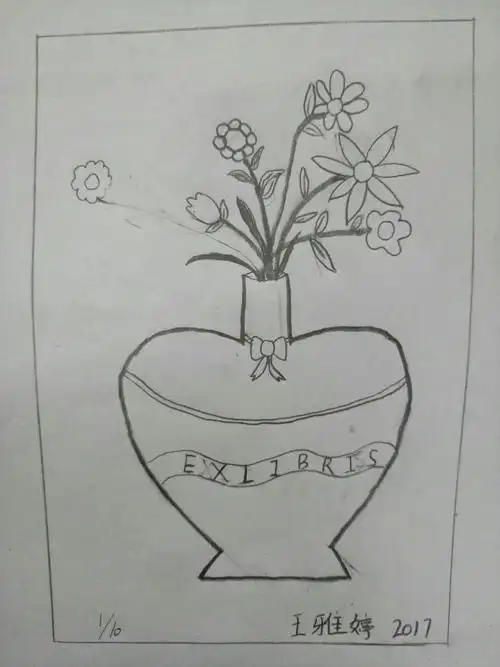 八年级藏书票作业欣赏