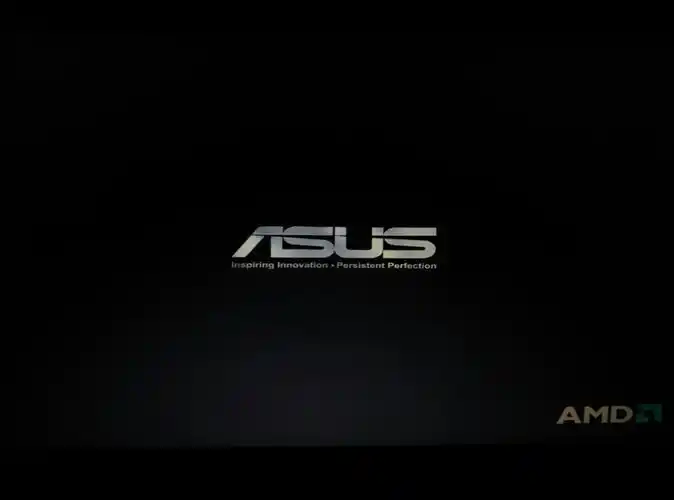 华硕w7开机只显示logo,如图,之后没有任何反应,重启抠电板都试过了