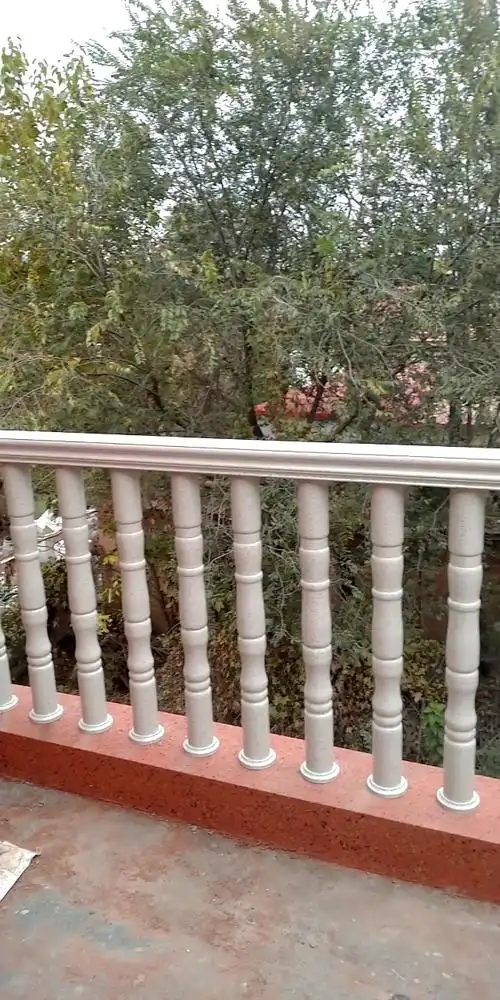 铝艺罗马柱护栏完成,农村大露台
