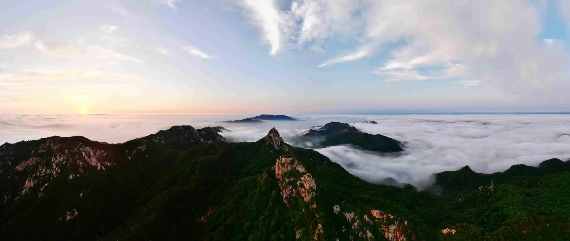 临沂市沂蒙山云蒙景区:日出云海