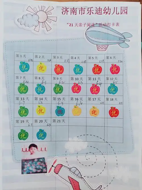 21天阅读好习惯打卡,宝贝们加油哦!