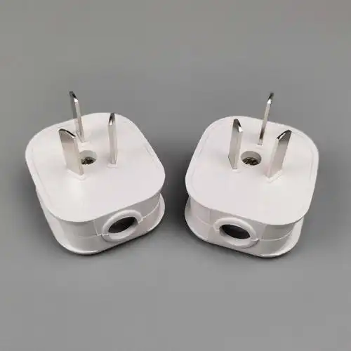 三极电源插头10a大功率三脚插头 一体式纯铜三孔插头三角插头家用