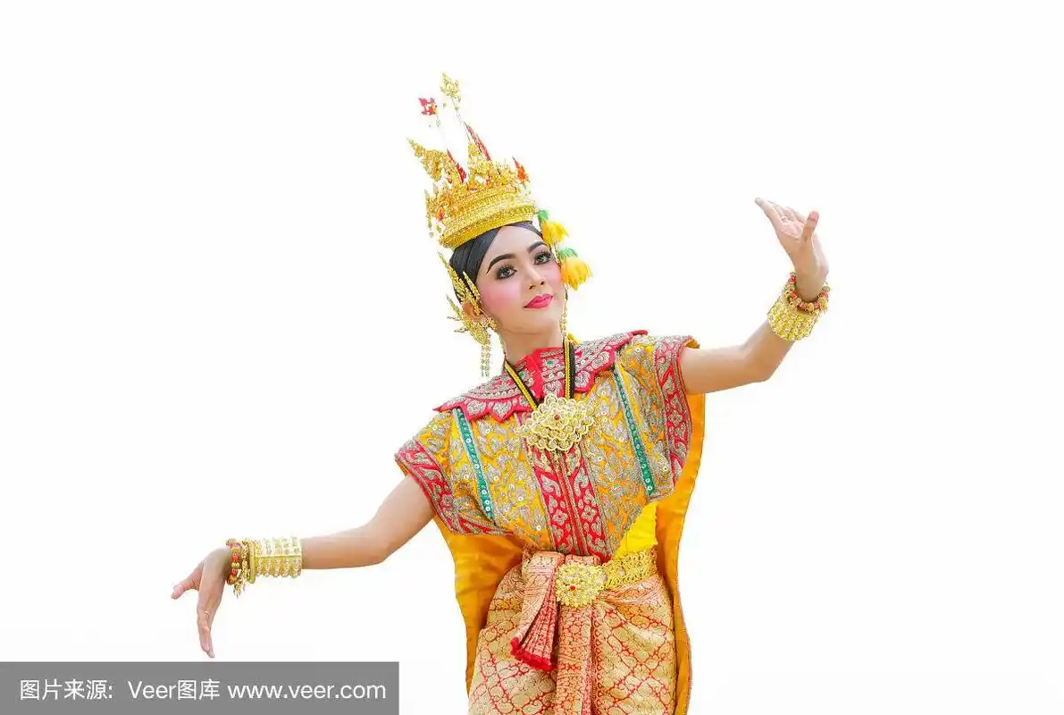 泰国《罗摩衍那》中的蒙面khon benjakai舞蹈