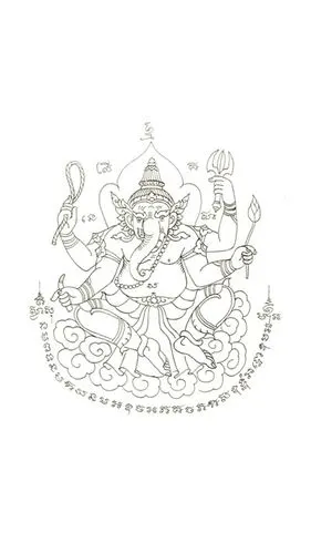 壁纸 泰国 纹饰 符咒 象神 招财