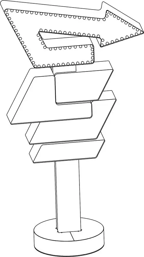 本外观设计产品的名称:指示牌.2.