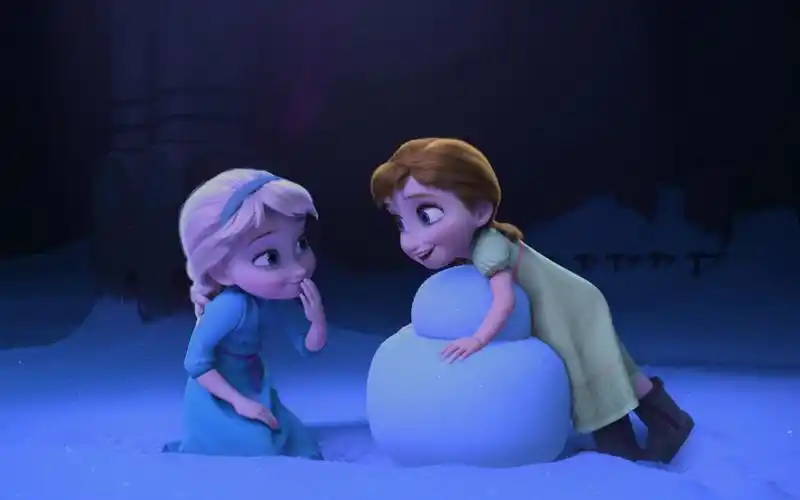 【4k】《冰雪奇缘》片段《do you want to build a snowman》电影原声