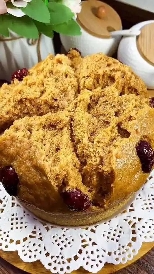 红糖大枣开花馒头不用烤箱不用揉面特别简单好吃