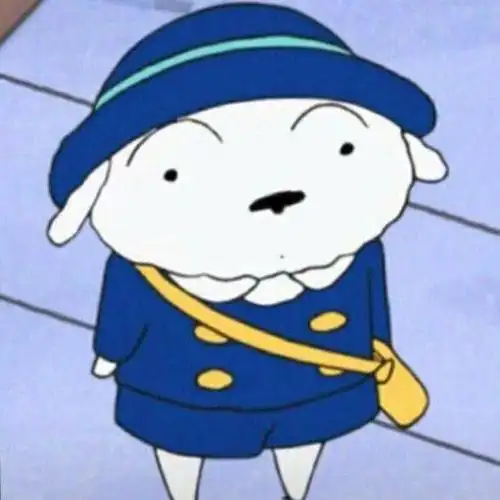 蜡笔小新小白头像