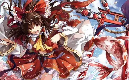 《东方project》博丽灵梦高清动漫壁纸高清大图预览1920x1080_卡通