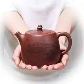 批发宜兴郑小芳紫砂壶紫泥山水汉铎茶壶家用手泡茶具礼品一件代发