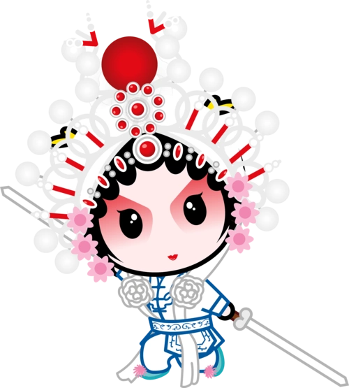 国粹京剧国粹宝贝q版京剧动漫卡通高清大图_招财童子多多-站酷zcool
