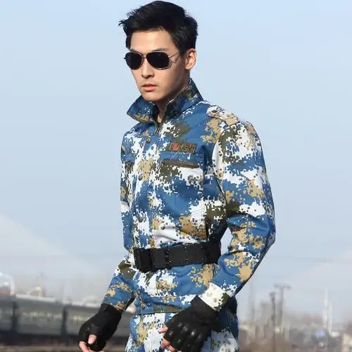迷彩服正品海军军装春秋季套装男军迷户外空军数码春秋作训服优惠券